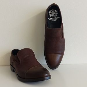 Alberto Fasciani Leather Loafers Size 8 Color dark brown
